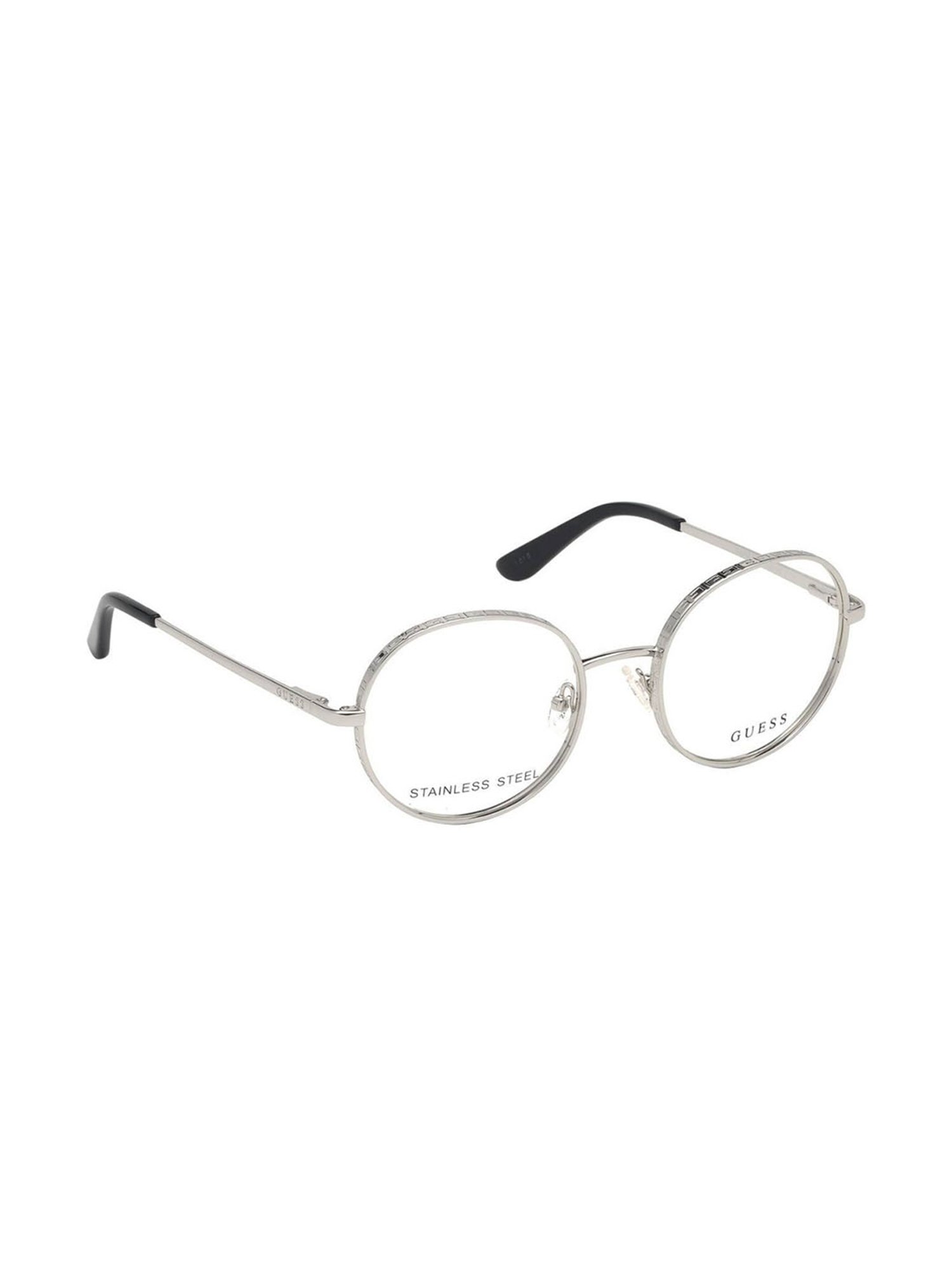 Guess Silver Round Eye Frames for Women