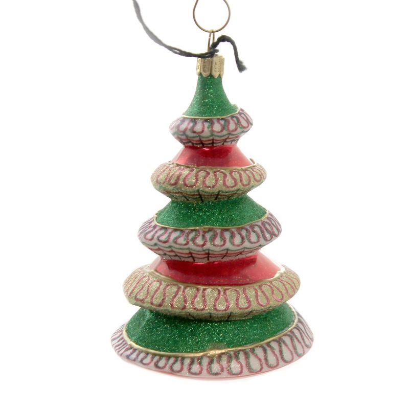 Joy To The World 4.5" Ribbon Candy Tree Ornament Glitterazzi Sweets  -  Tree Ornaments