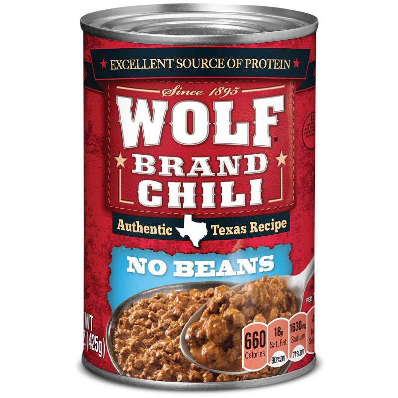 Wolf Plain Chili 15oz