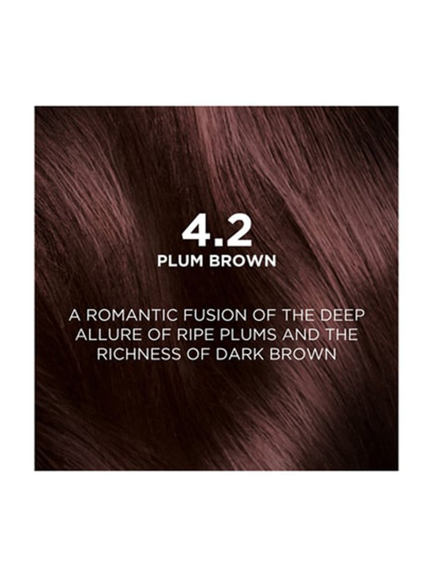 L'Oreal Paris Excellence Creme Hair Color 4.2 Plum Brown - 72 ml + 100 gm