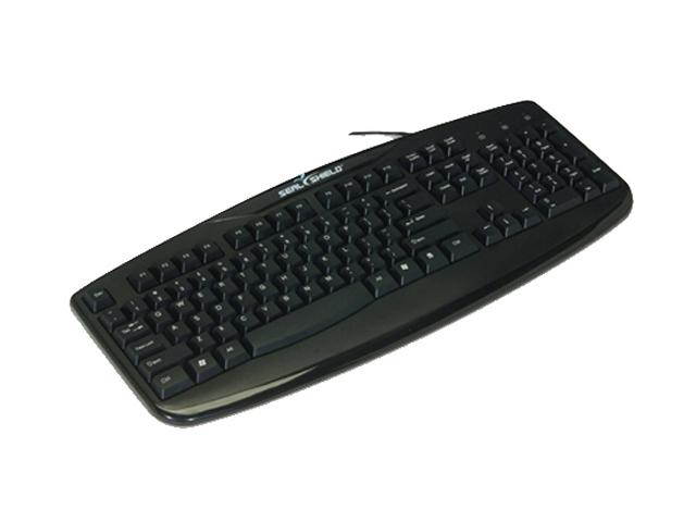 SEAL SHIELD STK503P Black Wired Silver Storm Keyboard