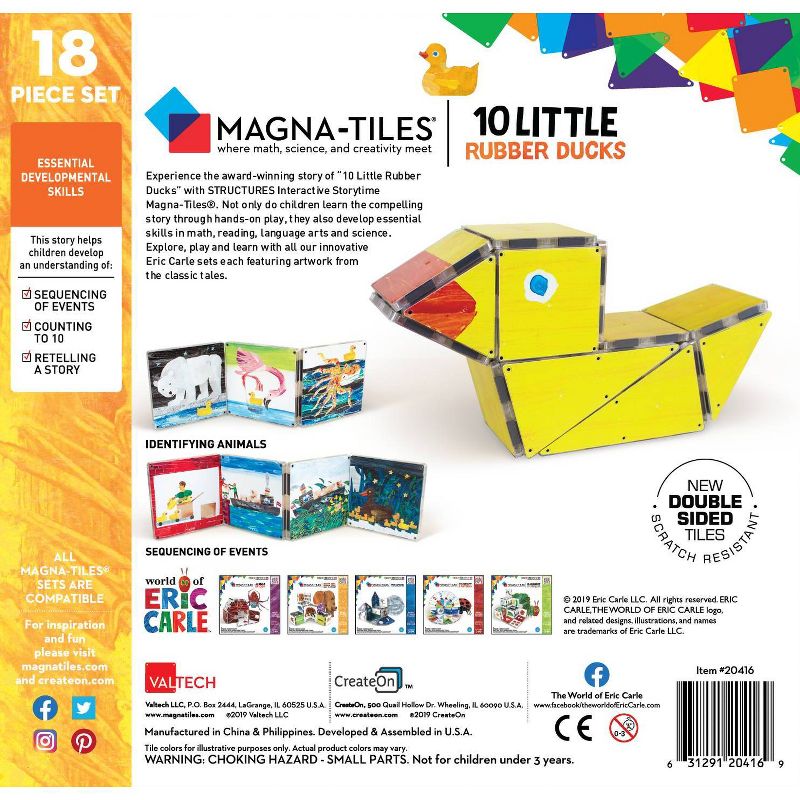 Magna-Tiles Eric Carle 10 Little Rubber Ducks