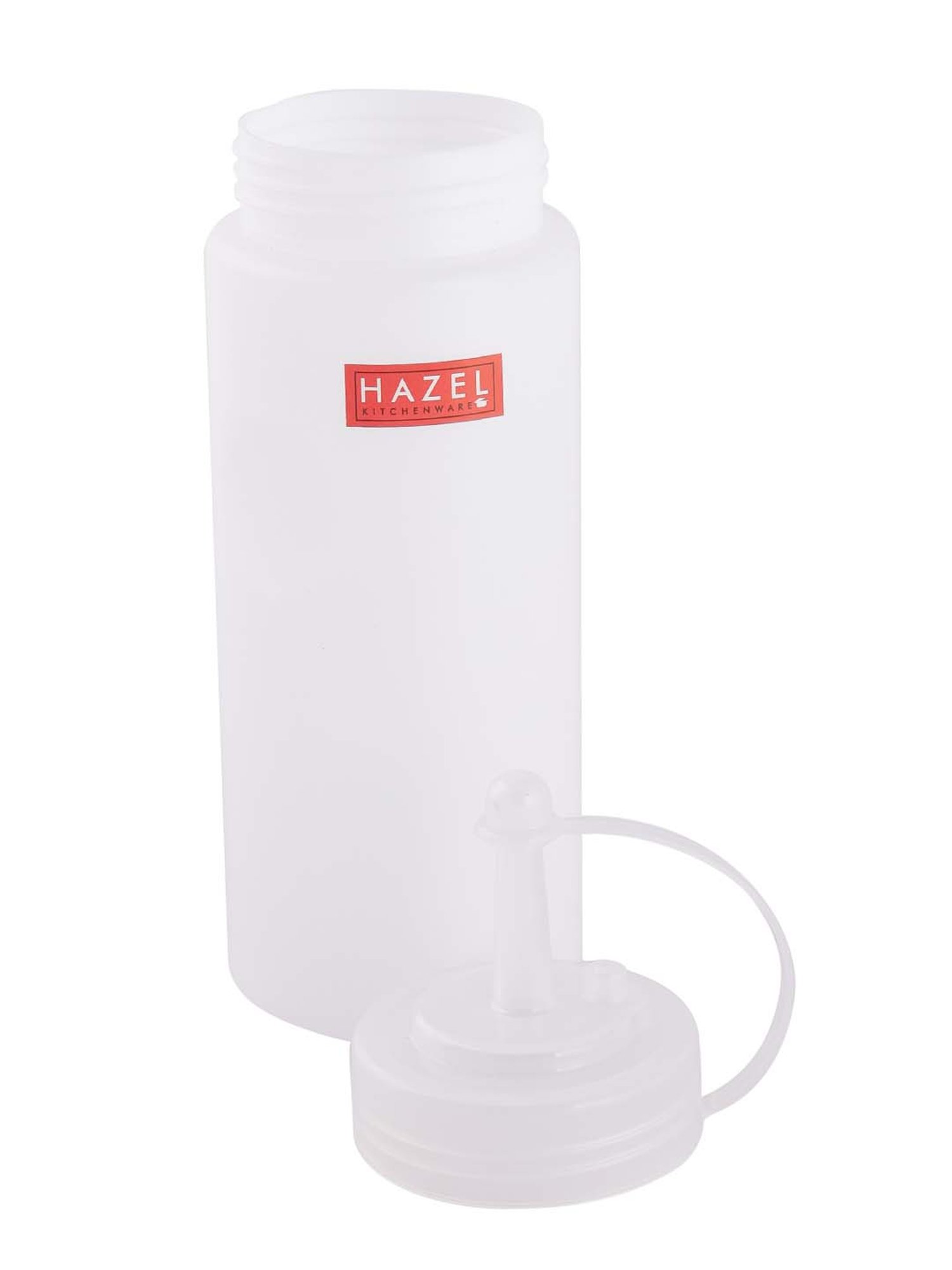 HAZEL Transparent Polypropylene Squeeze Bottle (0.61 L) - Set of 1