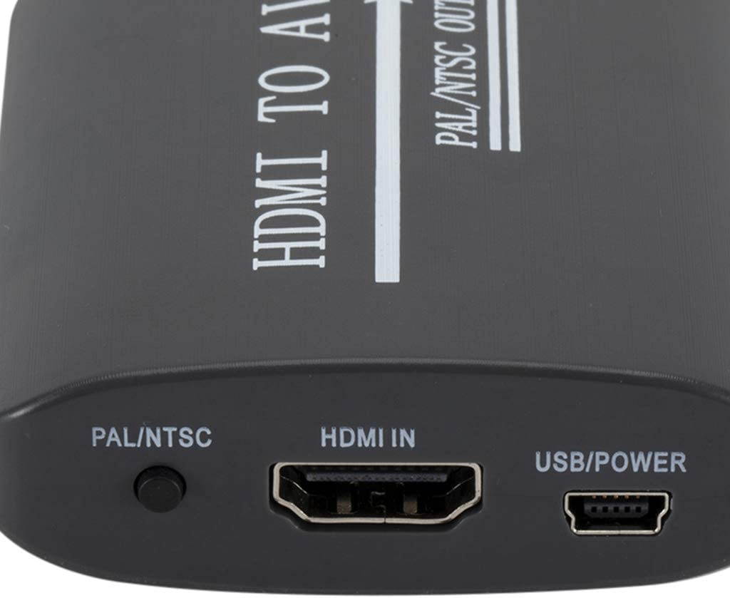 Homyl Portable to AV/RCA Adapter Box 1080P HD Video Converter CSBV AV Output