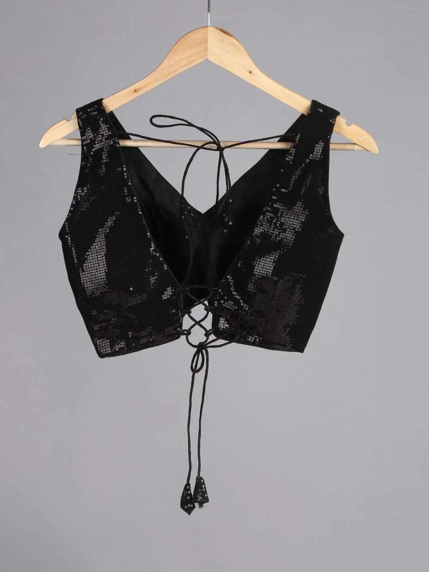 Swtantra Black Embellished Readymade Blouse