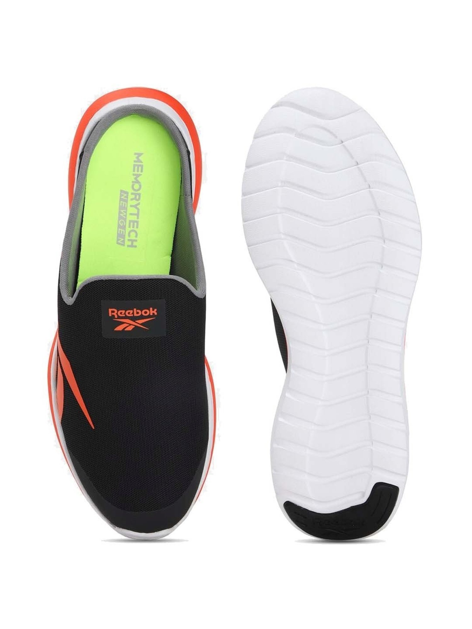 Reebok Men's Cushion Nest Black Mule Shoes