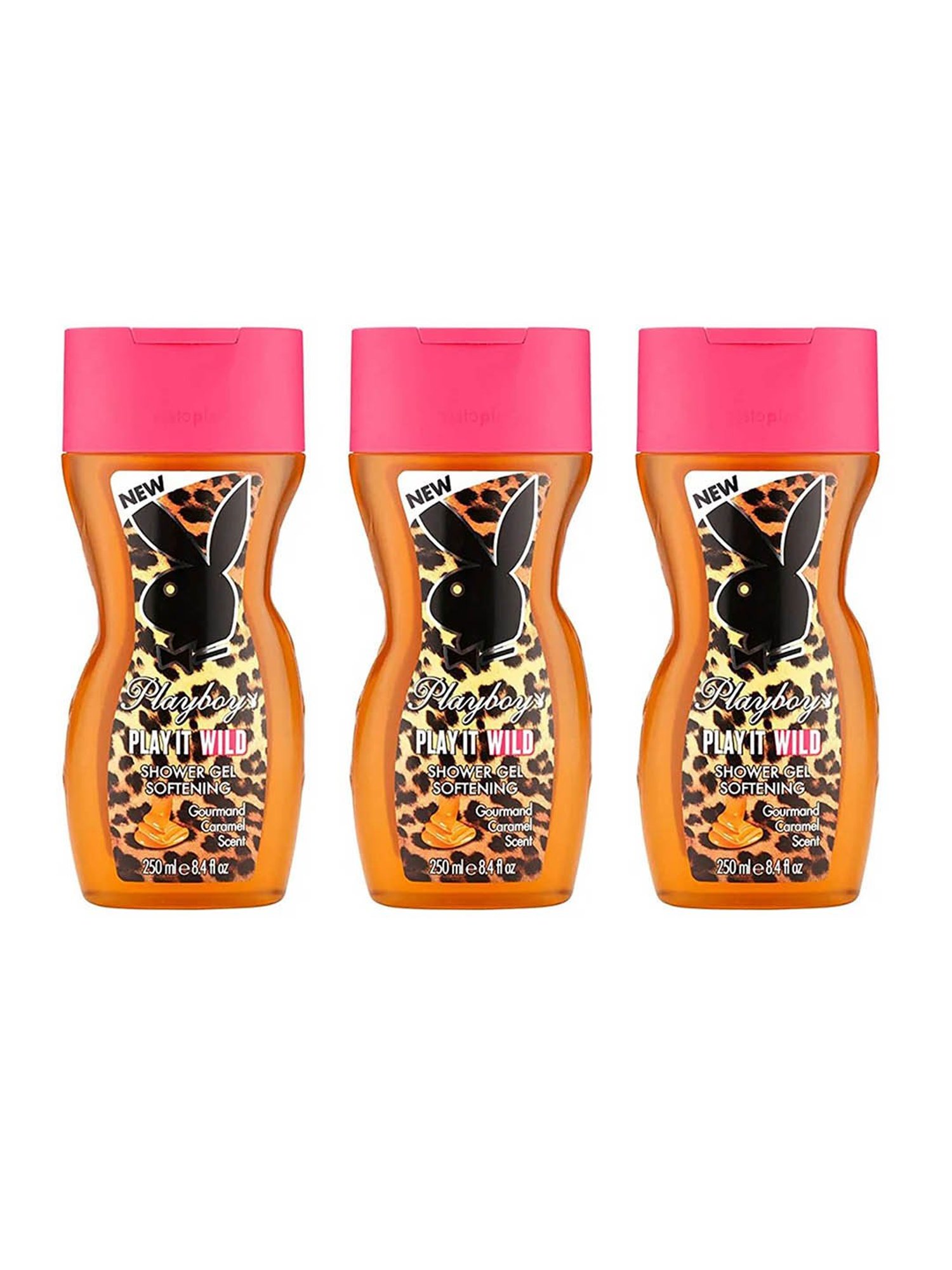 Playboy Play It Wild Shower Gel for Women - Pack of 3
