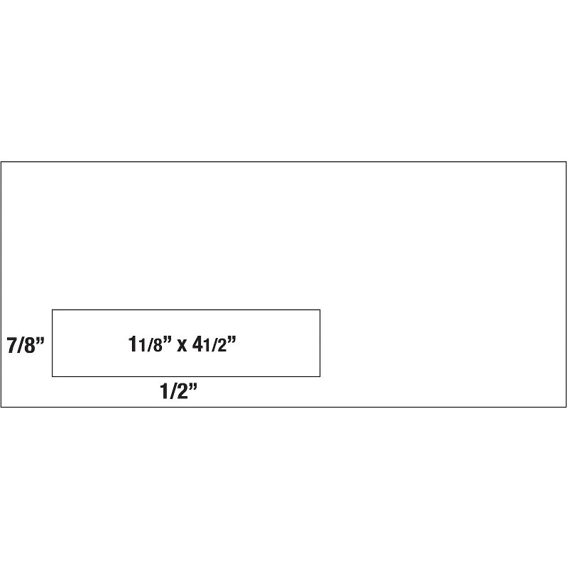 Quality Park Park Ridge Embossed Window Envelope #10 4 1/8 x 9 1/2 White 500/Box 21330