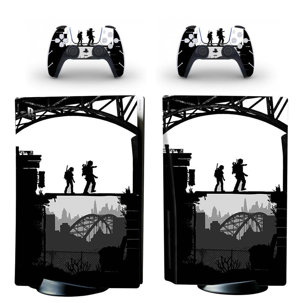 The Last of Us PS5 Standard Disc Edition Skin Sticker Decal Cover for PlayStation 5 Console and 2 Controllers PS5 Skin Sticker