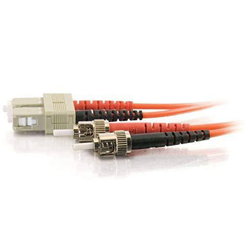 C2G/Cables to Go 37416 SC/ST Duplex 50/125 Multimode Fiber Patch Cable (2 Meter, Orange)