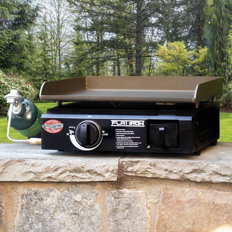 Char-Griller 8217 Flat Iron Portable Griddle
