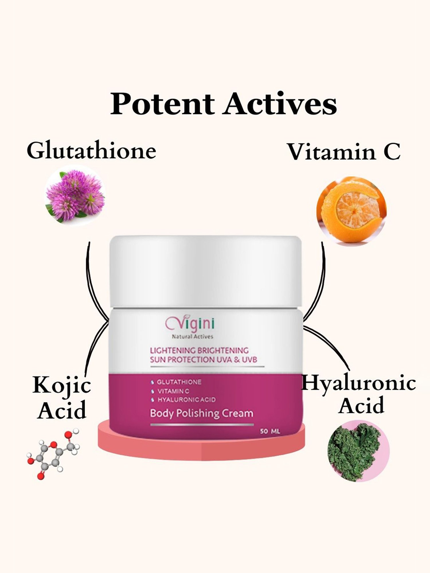 Vigini Body Polishing Wash & Body Polishing Cream Combo