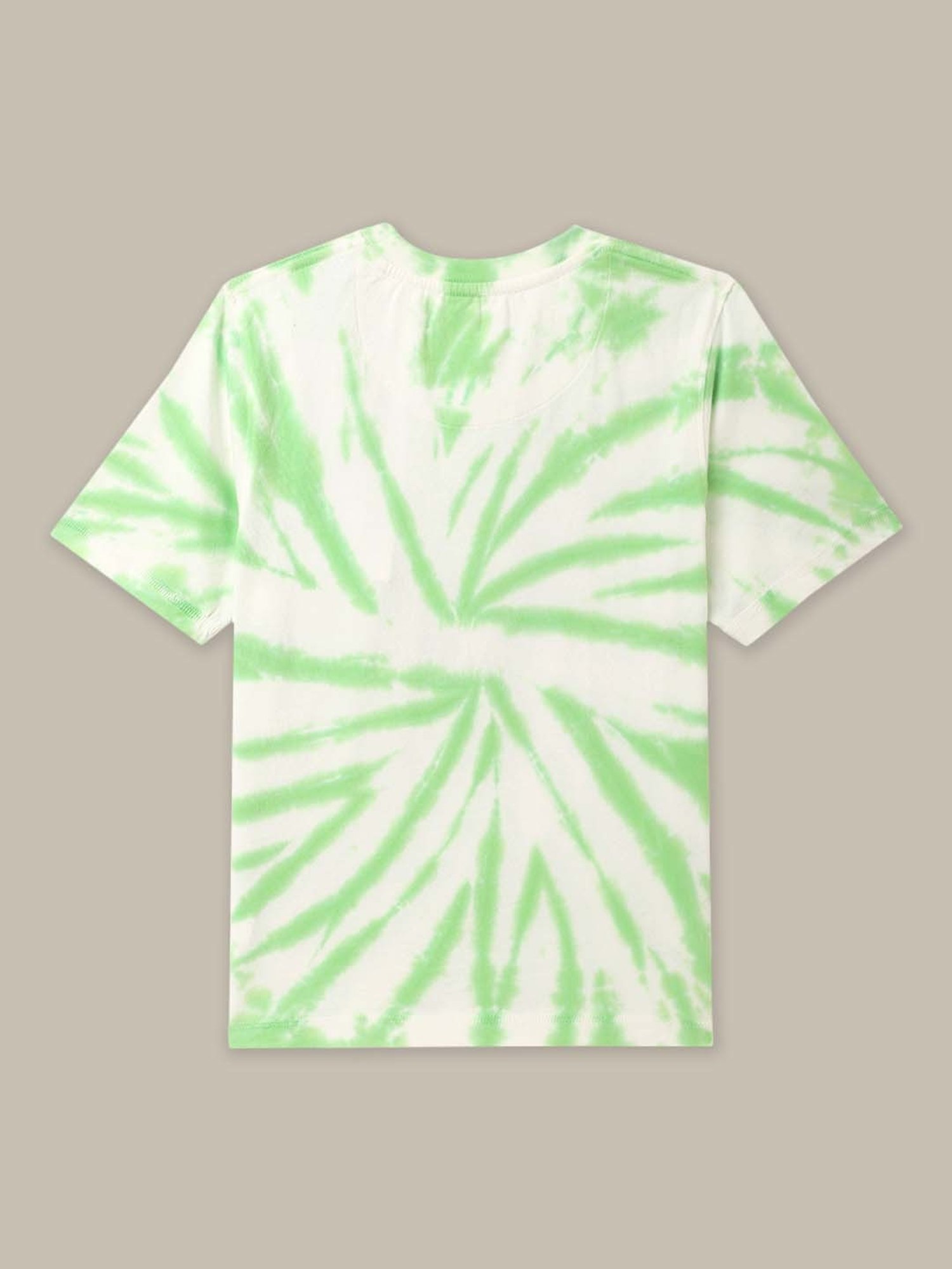 Kidsville Green & White Cotton Printed Batman T-Shirt