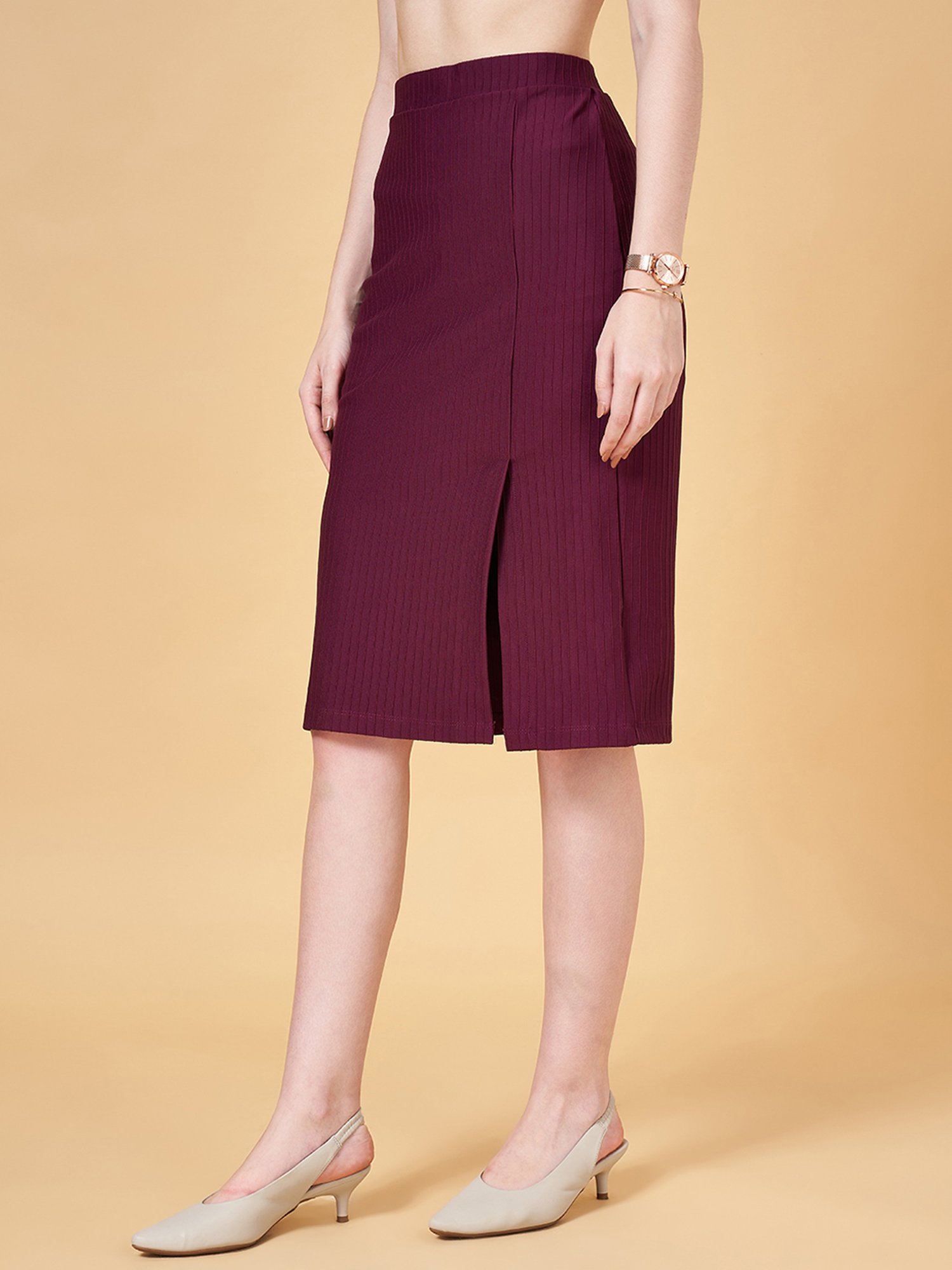 Belle Fille White Floral Print Skirt