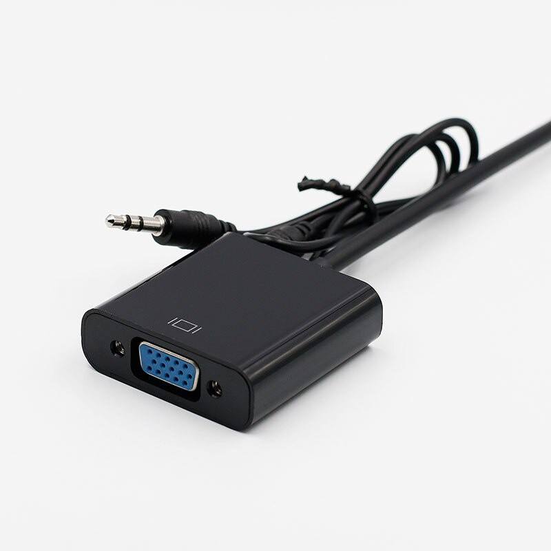 HDMI TO VGA Adapter Male To Famale Converter With Audio Cable 1080P Digital to Analog Video Audio For PC Laptop Tablet