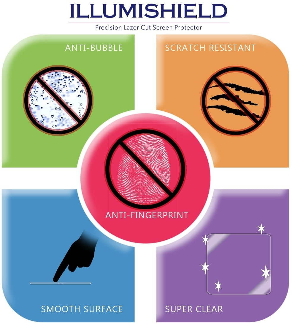 iLLumiShield Screen Protector Compatible with OnePlus Nord N10 5G (3-Pack) Clear HD Shield Anti-Bubble and Anti-Fingerprint PET Film