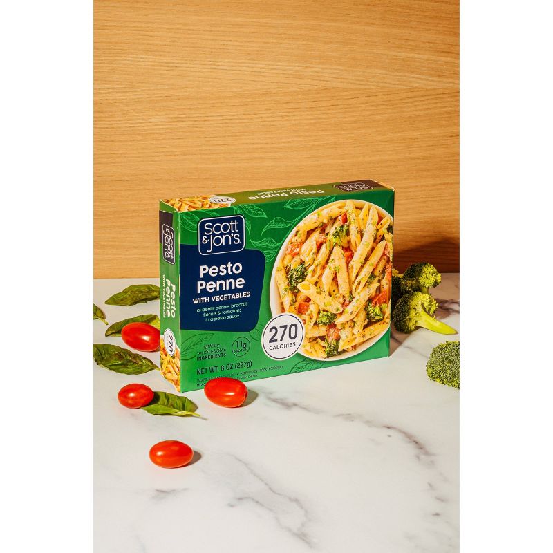 Scott & Jon's Frozen Pesto Penne with Vegetables - 8oz