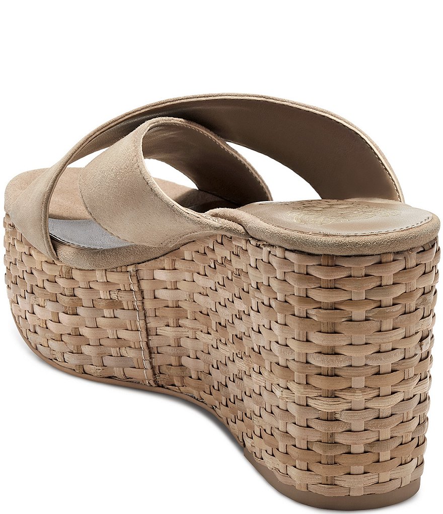 Vince Camuto Greathel Suede X-Band Wedge Sandals