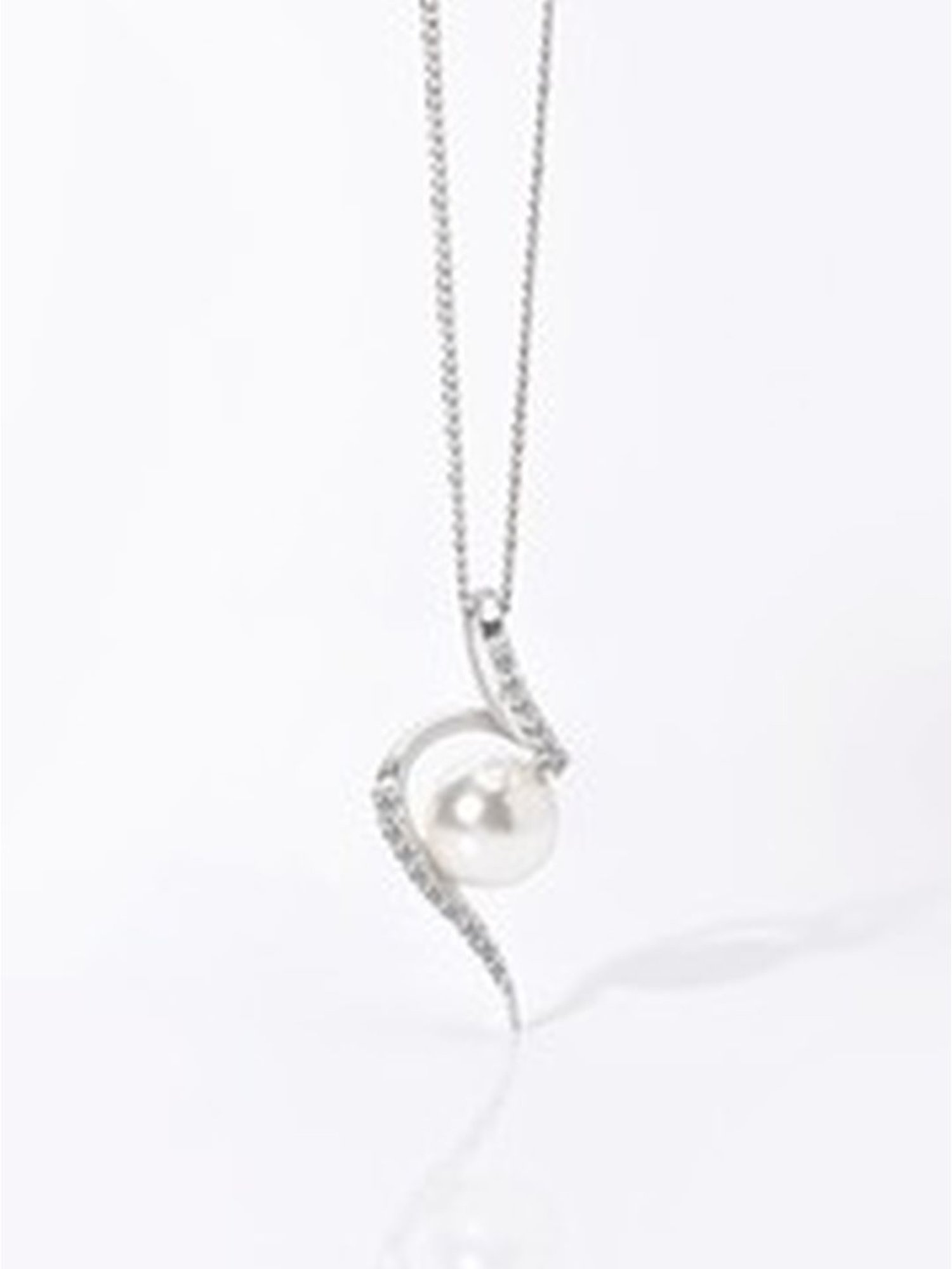 March by FableStreet 92.5 Sterling Silver and Pearl Pendant for Women