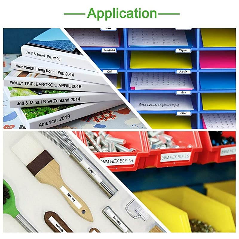 Compatible 1 Inch Label Tape Replacement for Brother TZe251 Ptouch Label Tape 24mm 094 Laminated White TZe251 TZe TZ Tape for Brother PTouch PTD600 PTP710BT PTP750W Label Maker 4Pack