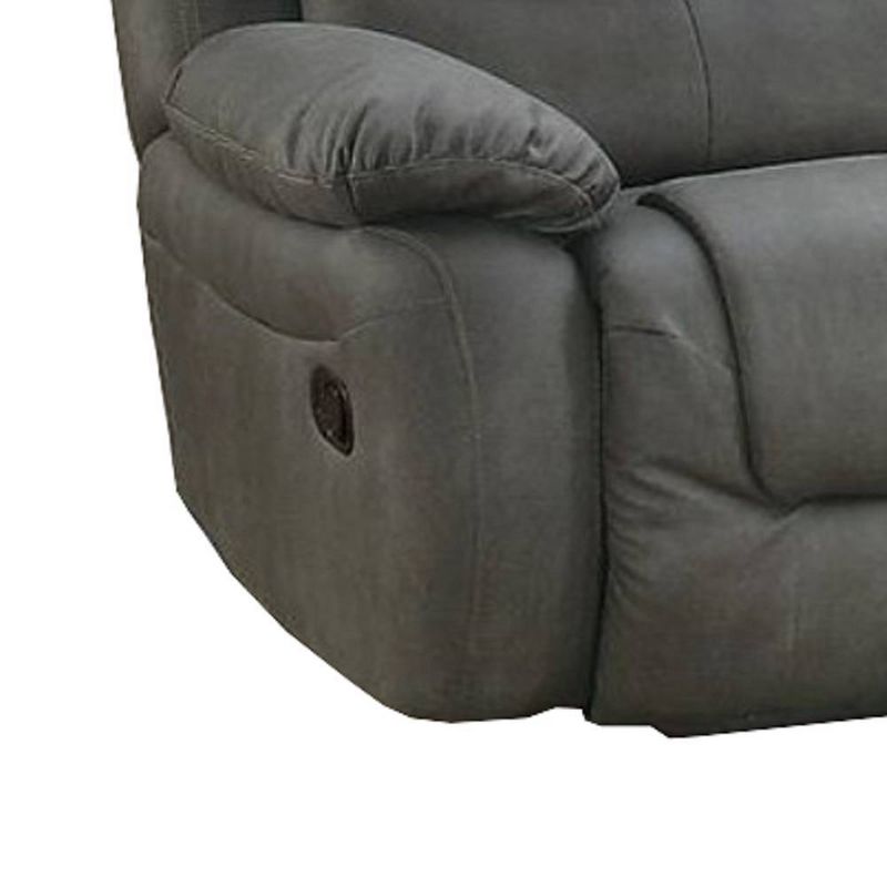 Druld Tufted Loveseat Tufted Leather Brown - Inspire Q