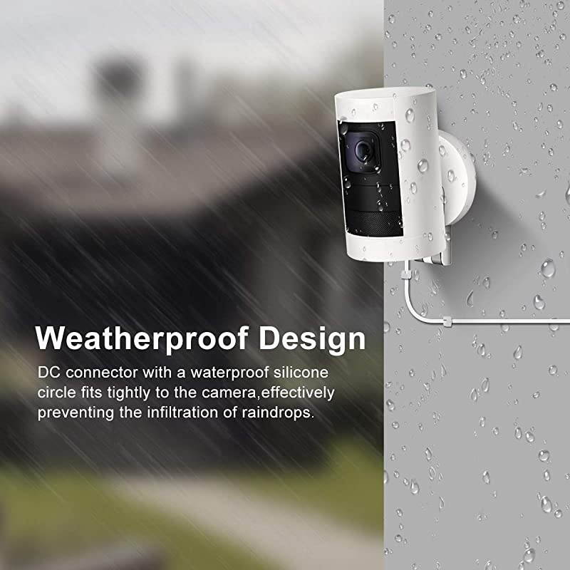 Power Adapter for Ring Stick Up Cam BatteryWeatherproof Outdoor Power Cable and Charger Compatible with Ring Stick Up Cam Battery HD Security Camera 20ft6m