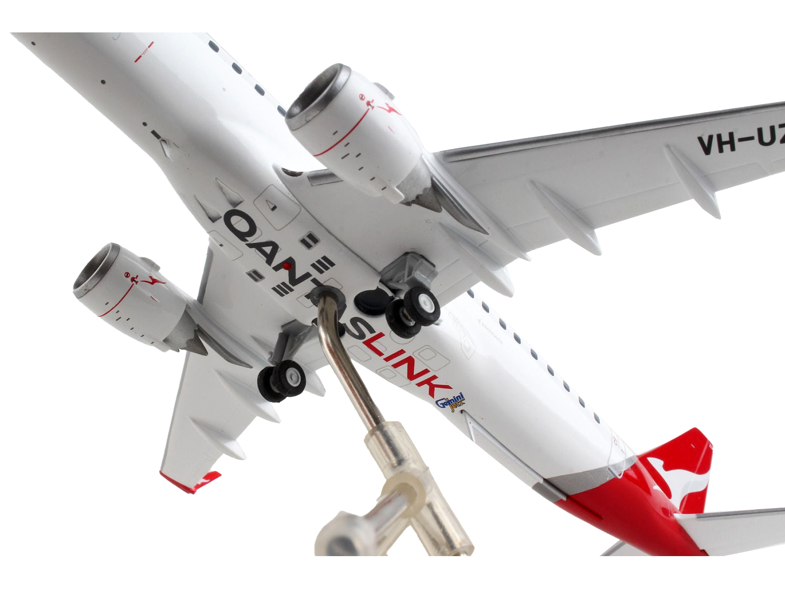 Embraer E190-E2 Commercial Aircraft "Wideroe" (LN-WEA) White with Green Tail 1/400 Diecast Model Airplane by GeminiJets