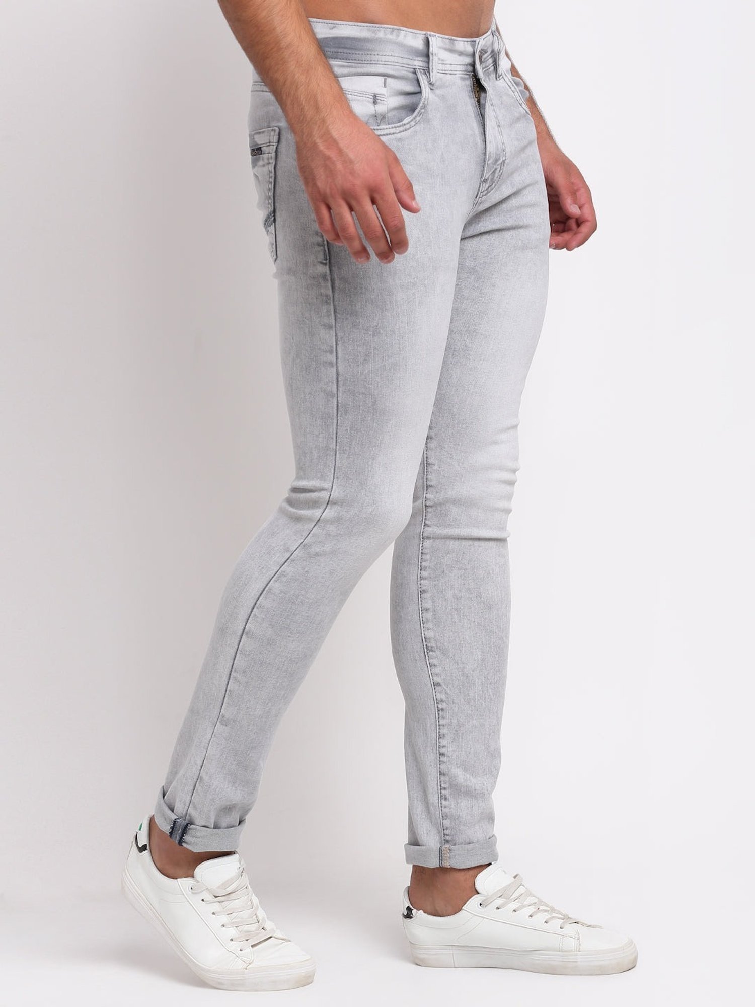 Louis Stitch Ash Grey Slim Fit Jeans