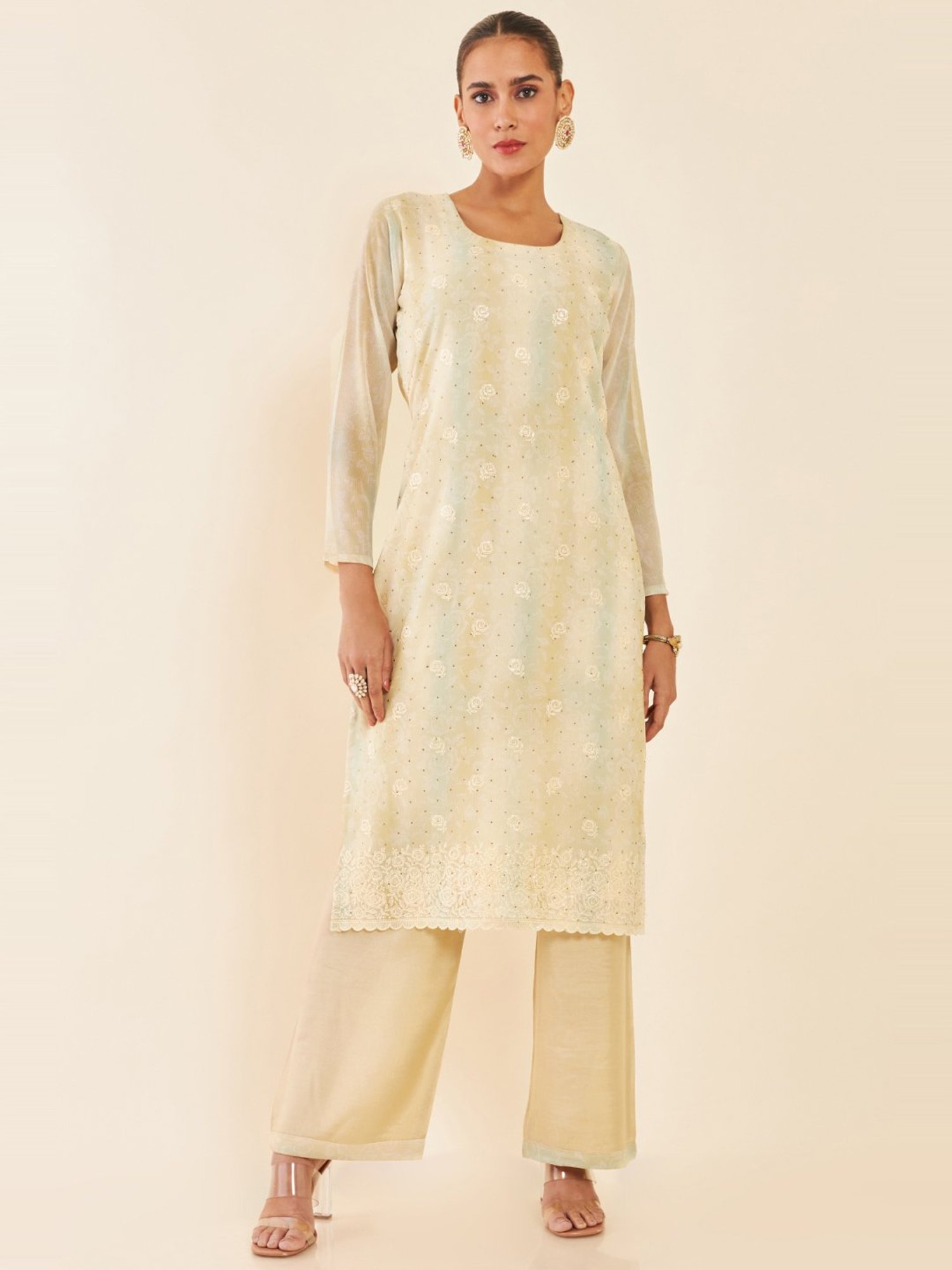 Salwar Studio Red Embroidered Blouse