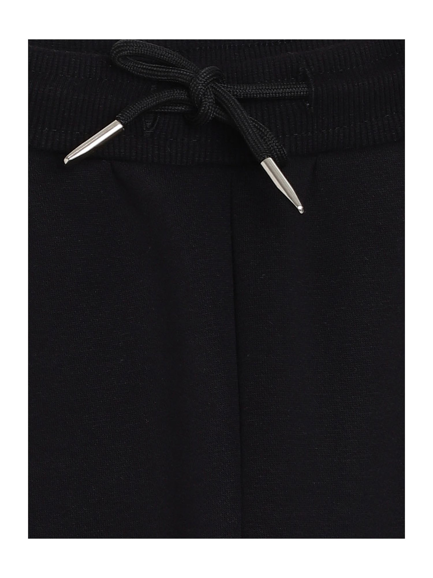 Elle Girls Black Embellished Sweatpants