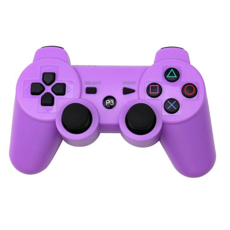 CHENGDAO PS3 Controller 2 Pack Wireless Dual Shock Gamepad for Sony Playstation 3 with Charging Cord (Black + red )