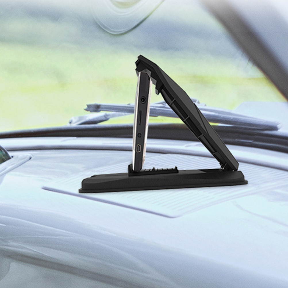 Universal Adjustable Car Dashboard GPS Navigation Holder Support for Mobile Phone Bracket Stand Grip Mount (Black)