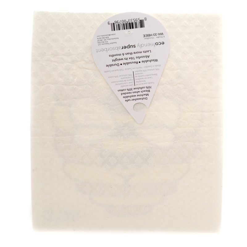 Swedish Dish Cloth 8.0" Red Cycle Absorbent Kitchen Eco Friendly  -  Dish Cloth