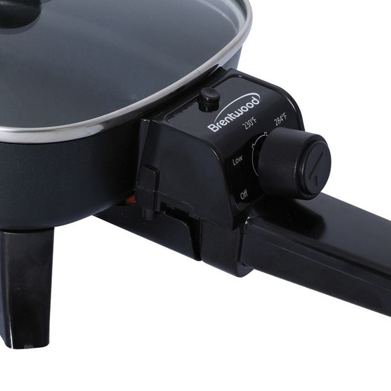 Brentwood 6-8 in. Electric Skillet with Glass Lid