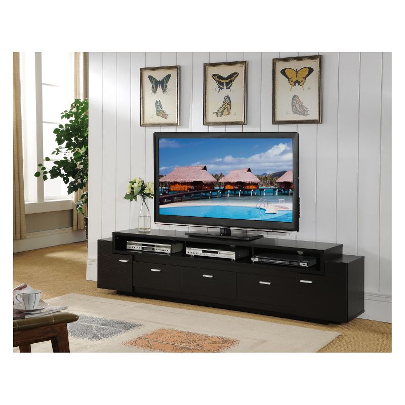 Barth Transitional Entertainment TV Stand Dark Cappuccino - HOMES: Inside + Out