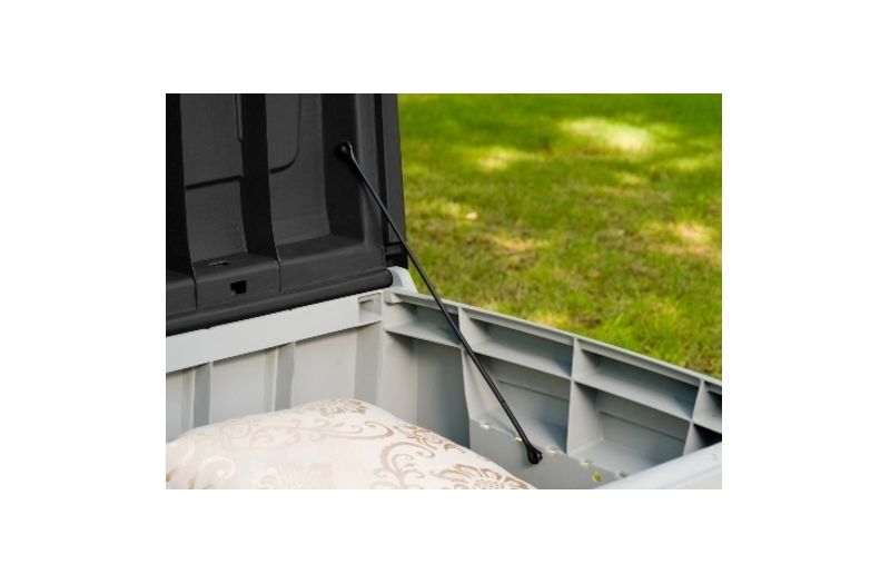 Novel 90 Gallon Outdoor Storage Box - Gray/Black - Keter