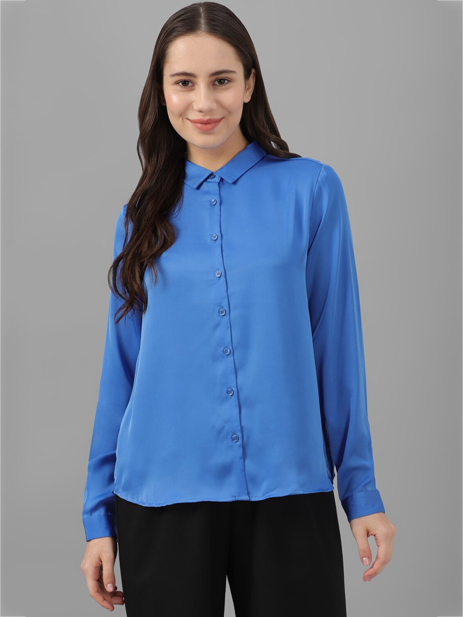 Annabelle by Pantaloons Black Polka Dots Shirt