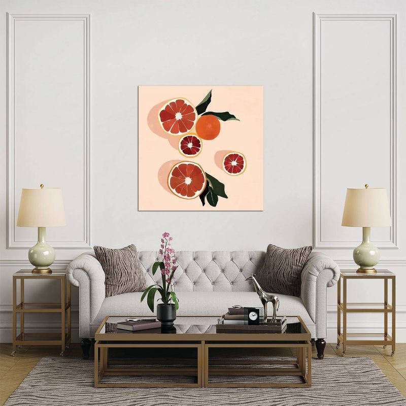 Grapefruit by Bria Nicole Unframed Wall Canvas - iCanvas