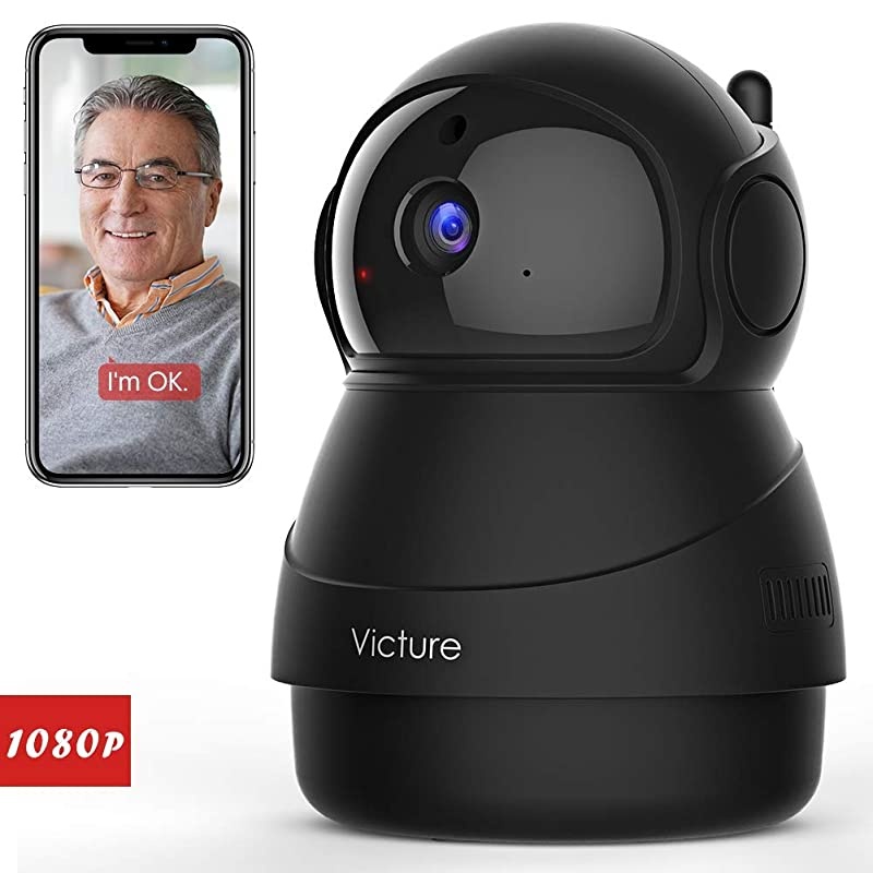 2021 Upgraded] Indoor Camera,  1080P Wi-Fi Home Security Camera, Pan/Tilt, Sound Detection, Motion Detection, Motion Tracking, Cloud Service,  Home APP Control