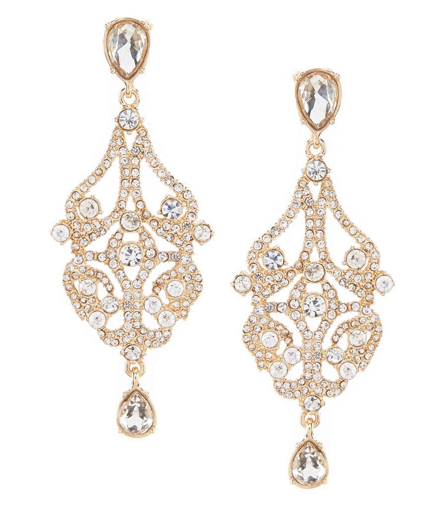 Gemma Layne Openwork Statement Drop Earrings