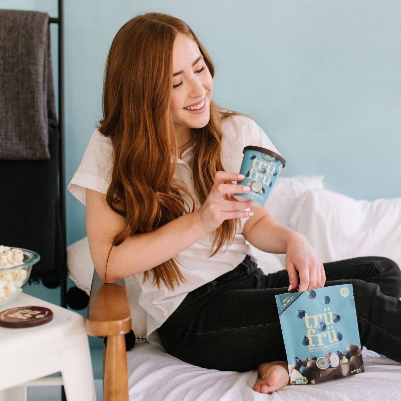 Tru Fru Frozen Whole Blueberries Immersed White & Dark Chocolate - 8oz