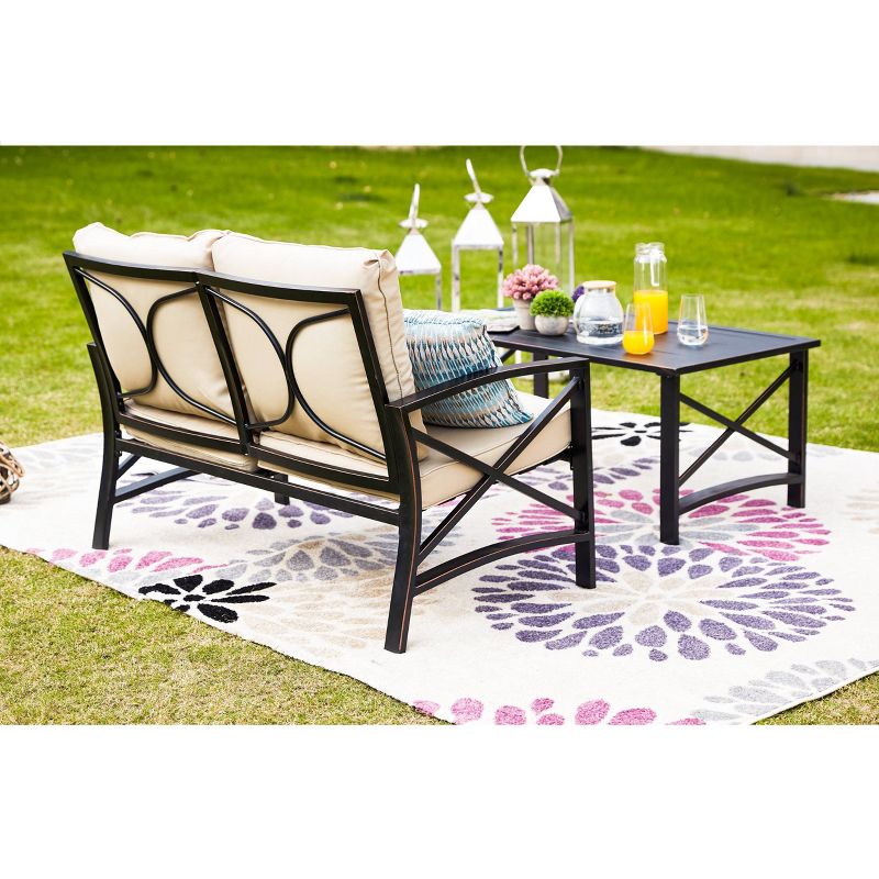 3pc Loveseat Patio Seating Set - Patio Festival