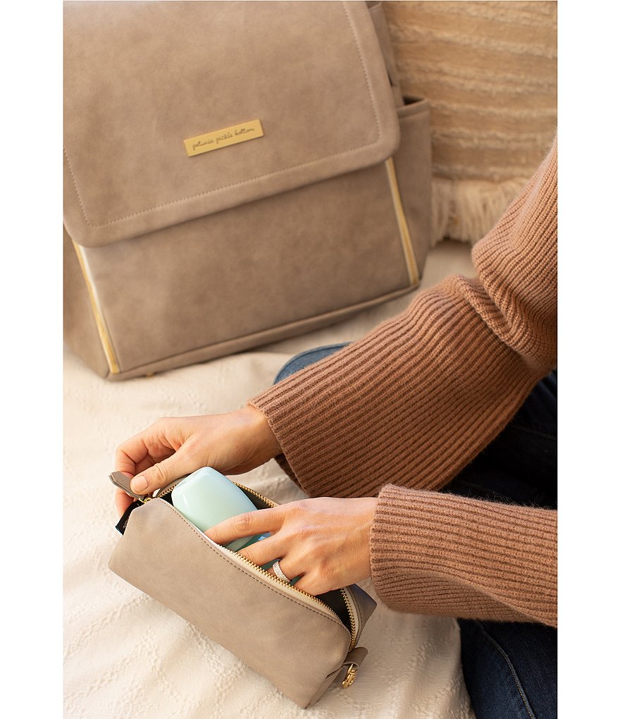 Petunia Pickle Bottom Insulated Bottle Buttler - Gray Matte Leatherette