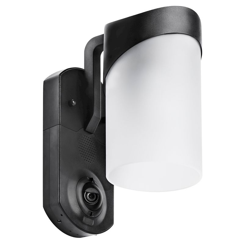 Contemporary Smart Security LED Outdoor Wall Light Black - Maximus