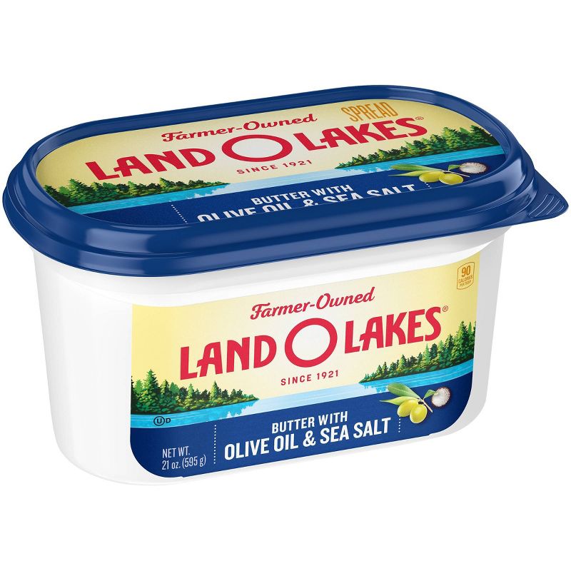 Land O Lakes Spreadable Butter with Olive Oil & Sea Salt - 7oz