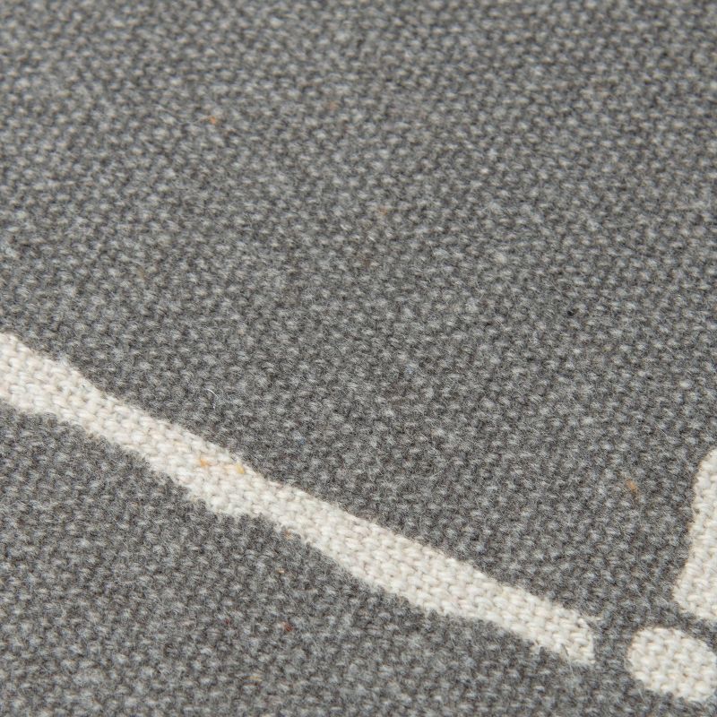 20"x20" Striped Polyester Filled Pillow Charcoal - Donny Osmond Home