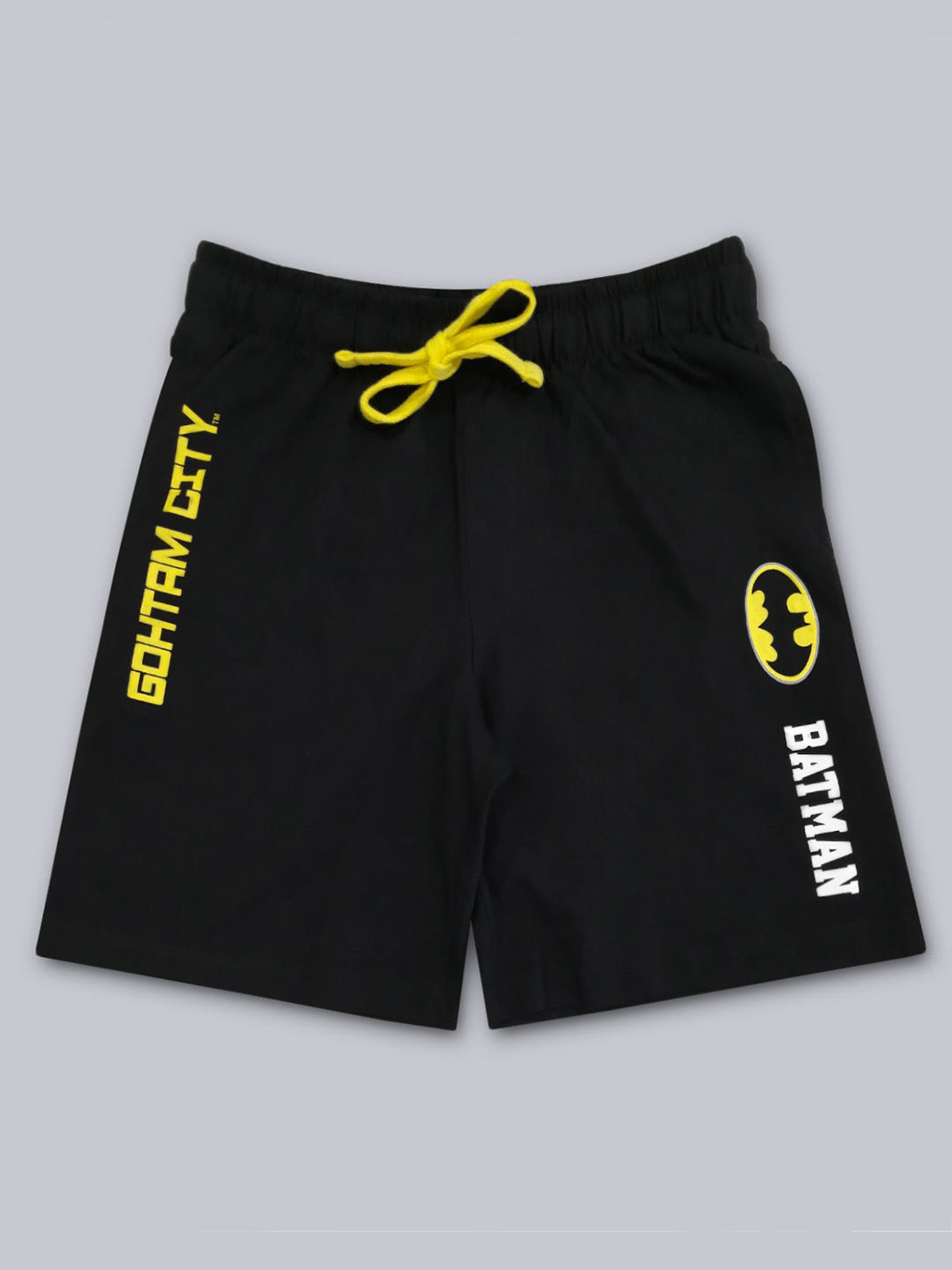 Kidsville Black Printed Shorts