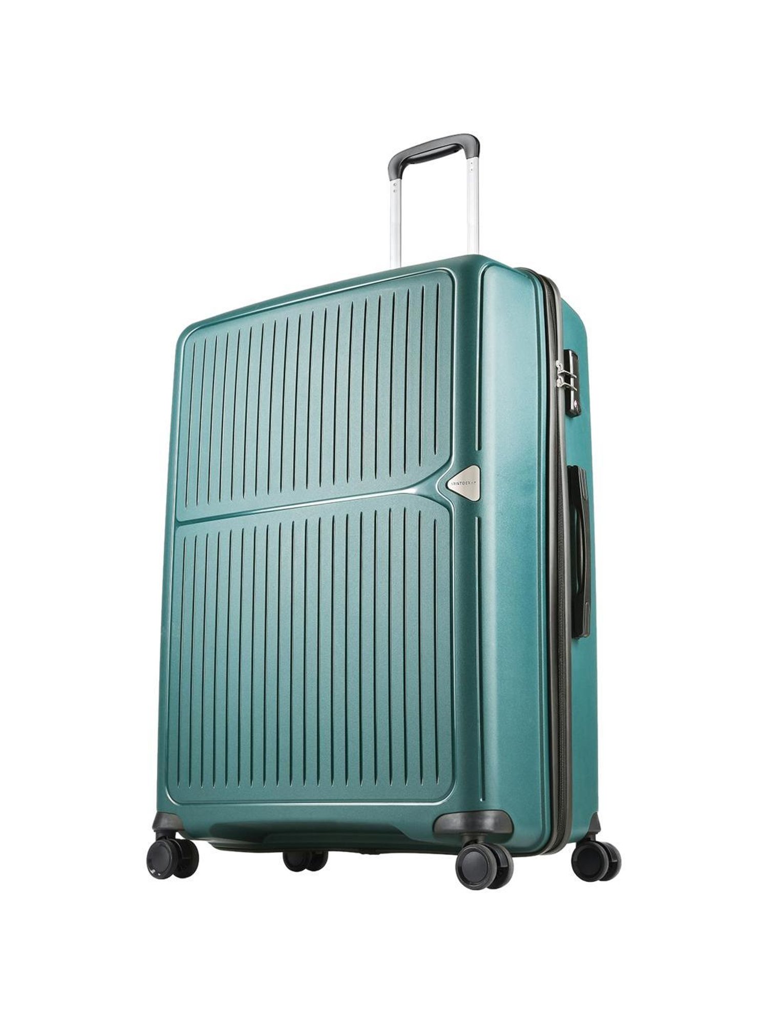 Aristocrat Green Textured Hard Large Trolley Bag - 33 cm