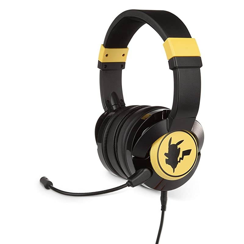 Pokemon Wired Gaming Headset Pikachu Silhouette Not Machine Specific
