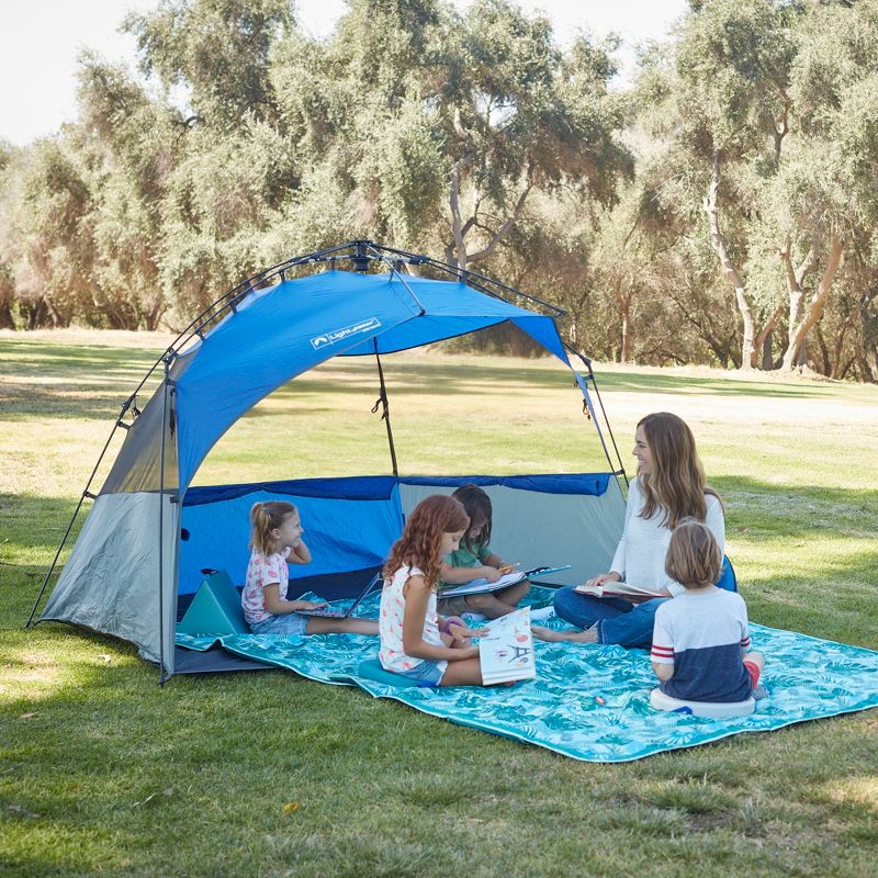 ECR4Kids Lightspeed Outdoors XL Outdoor Folding Blanket, Portable Beach Blanket, Yucca Frond (2-Pack)